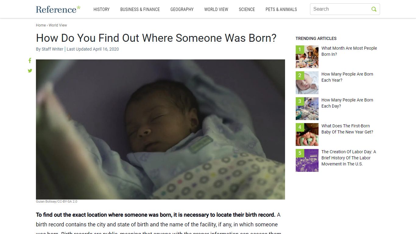 How Do You Find Out Where Someone Was Born? - Reference.com